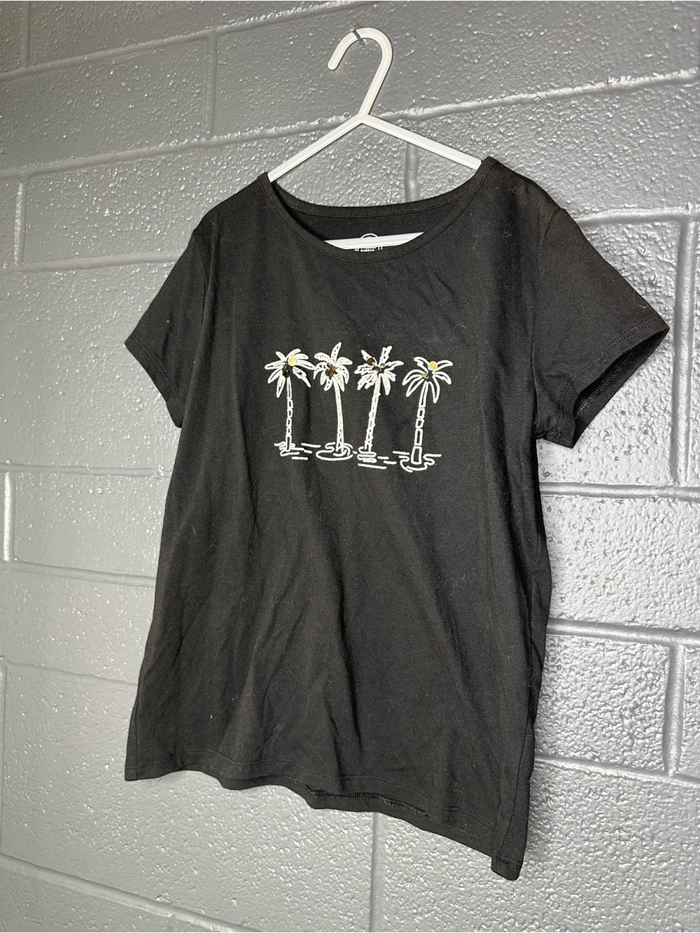Wonder Nation Brand - Black Palm Tree Graphic Tee - Kids L (10-12) - Picture 3 of 8